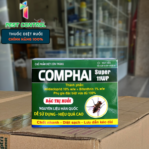 Comphai Super 11WP (Hộp 20 gói 20g) – Thuốc diệt ruồi chuyên dụng